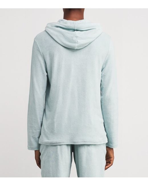 Vilebrequin Blue Terry Cotton Therapy Hoodie for men