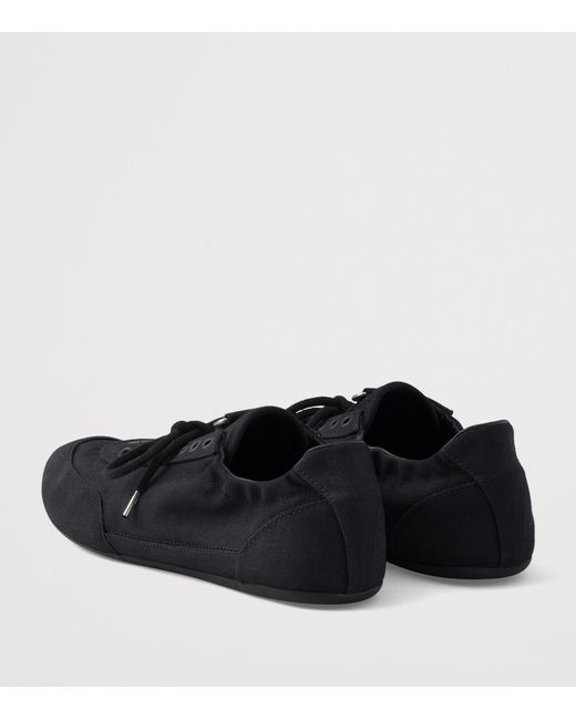 Prada Black Canvas Collapse Sneakers for men