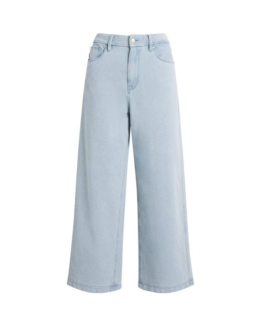 GOOD AMERICAN Blue Cotton Good Skate Jeanius Trousers