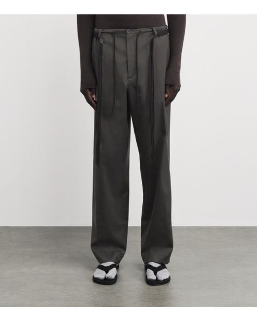 Craig Green Gray Wool-Blend Worker Trousers for men