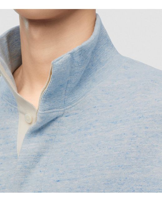 Loewe Blue Funnel-neck Sweatshirt for men
