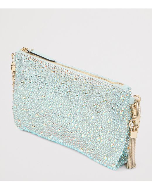 Jimmy Choo Multicolor Mini Crystal-Embellished Callie Clutch Bag