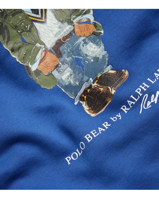 Polo Ralph Lauren Blue Polo Bear Hoodie for men