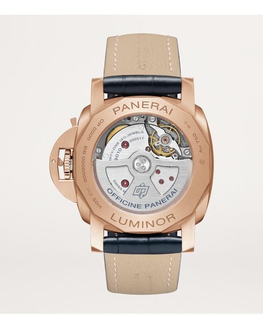 Panerai Blue Goldtech Luminor Marina Watch for men