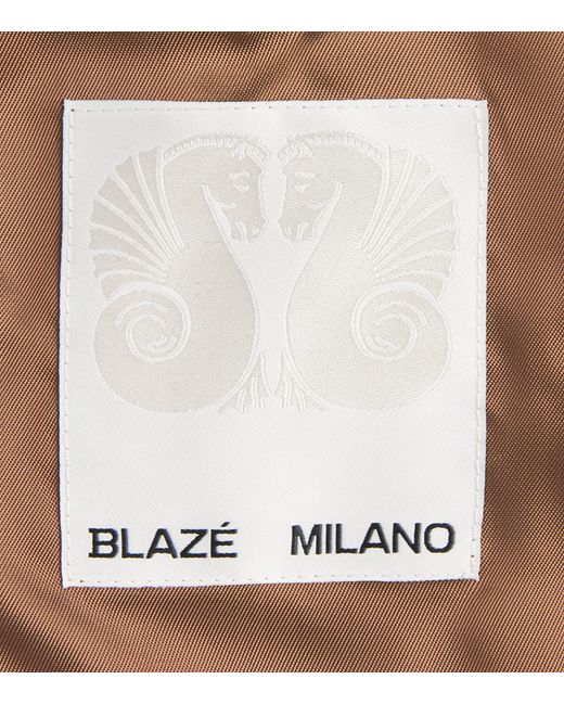 Blazé Milano Black Virgin Wool-Blend Cropped Jacket