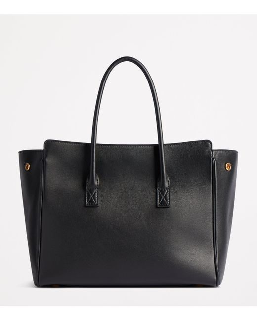 Balenciaga Black Mini Leather Hampton Top-Handle Bag