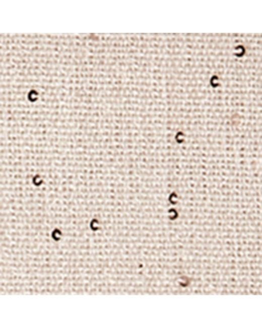 Brunello Cucinelli Natural Cashmere-Silk Embellished Scarf