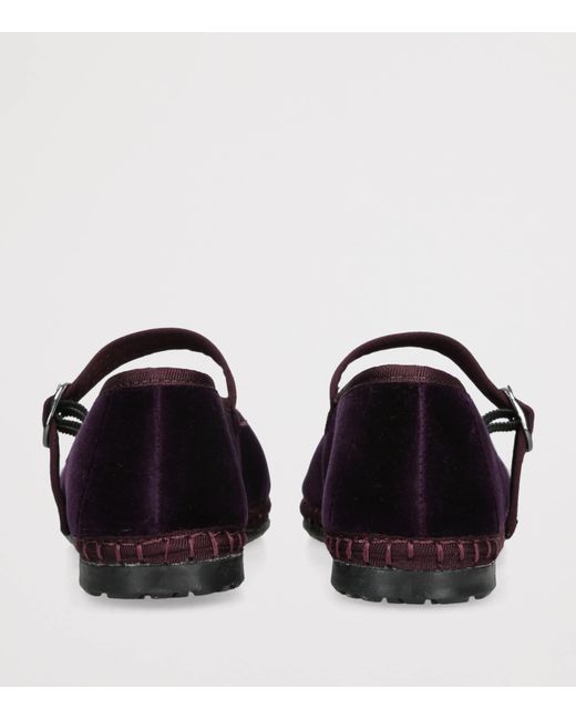 Flabelus Black Velvet Pierre Mary Janes