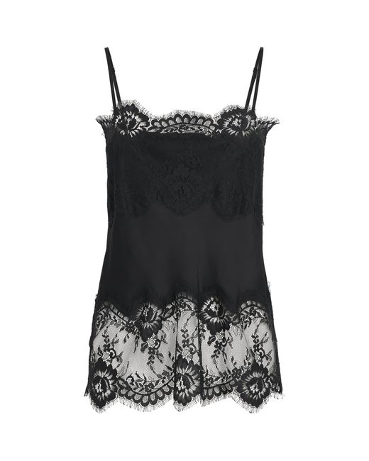 Herskind Black Lace-Detail Linnea Cami Top