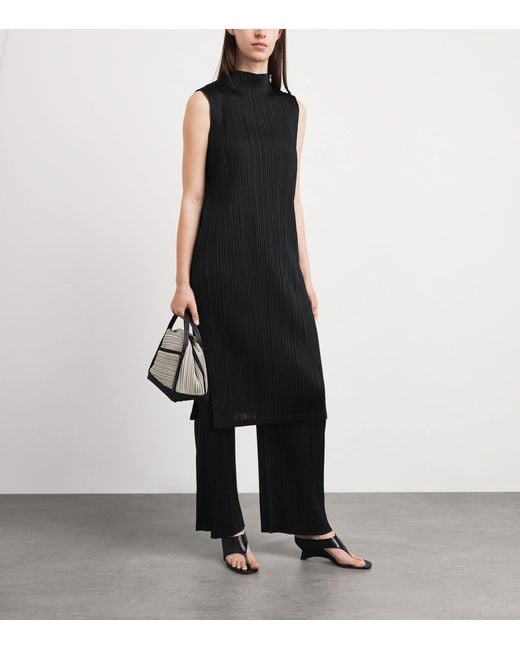 Pleats Please Issey Miyake Black Monthly Colors Trousers