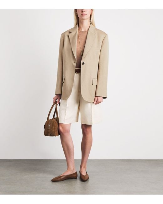 ME+EM Natural Oversized Icon Blazer