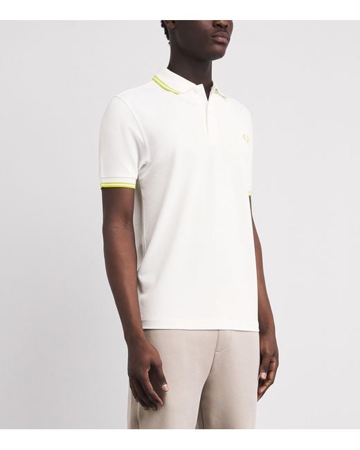 Fred Perry White Tennis Polo Shirt for men