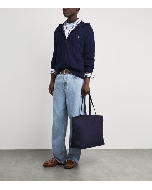 Polo Ralph Lauren Blue Cotton Custom-Fit Polo Pony T-Shirt for men