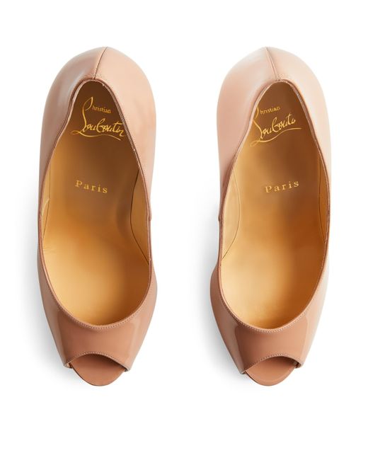 Christian Louboutin Natural Patent Leather New Very Prive Pumps 120