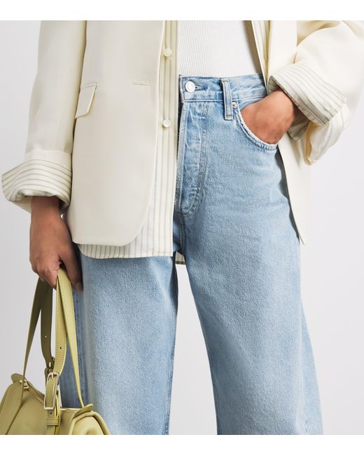Agolde Blue Luna Pierced Tapered Jeans