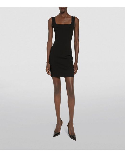 Dolce & Gabbana Black Tailored Mini Dress