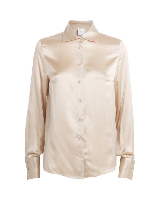 Eleventy Natural Silk Shirt