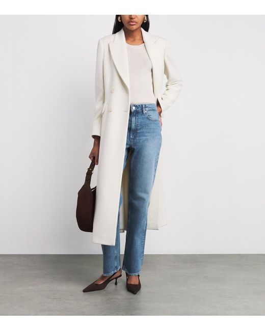 PAIGE Blue Stevie High-Rise Straight Jeans