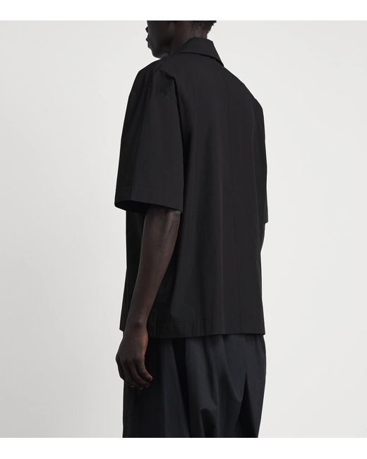 Won Hundred Black Cotton Desmond Shirt for men