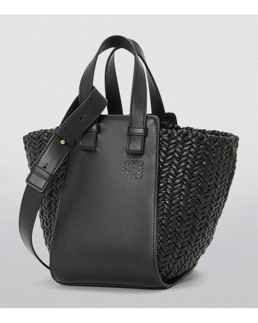 Loewe Black Leather Hammock Top-Handle Bag
