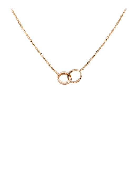 Cartier Metallic And Diamond Love Necklace