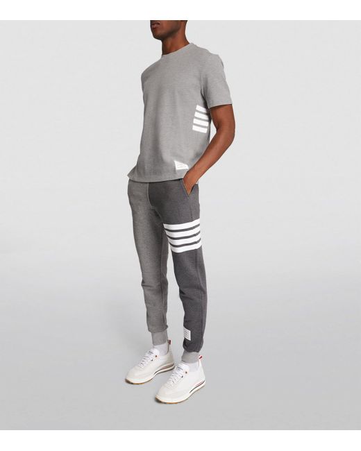 Thom Browne Gray 4-Bar Panel T-Shirt for men