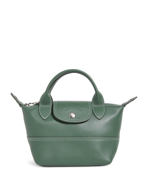 Longchamp Green Extra-Small Leather Le Pliage Xtra Top-Handle Bag