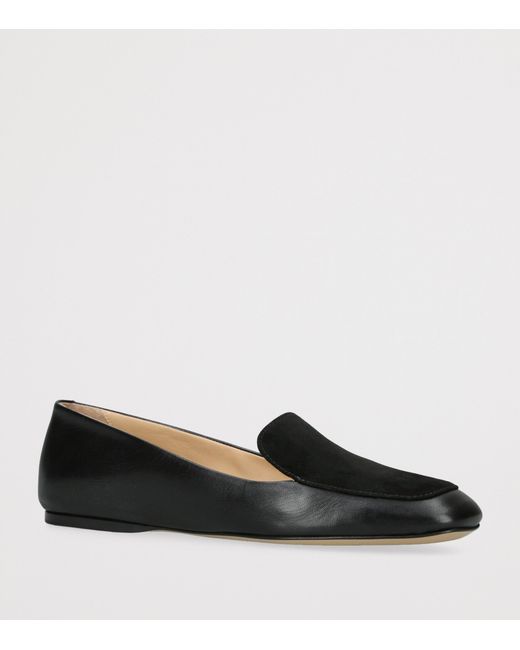 Gabriela Hearst Black Leather Aveda Flats