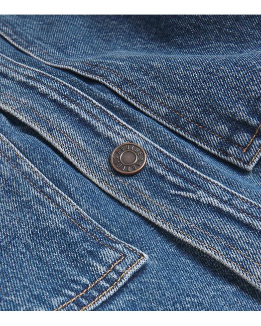 Agolde Blue Oversized Atticus Denim Shirt for men