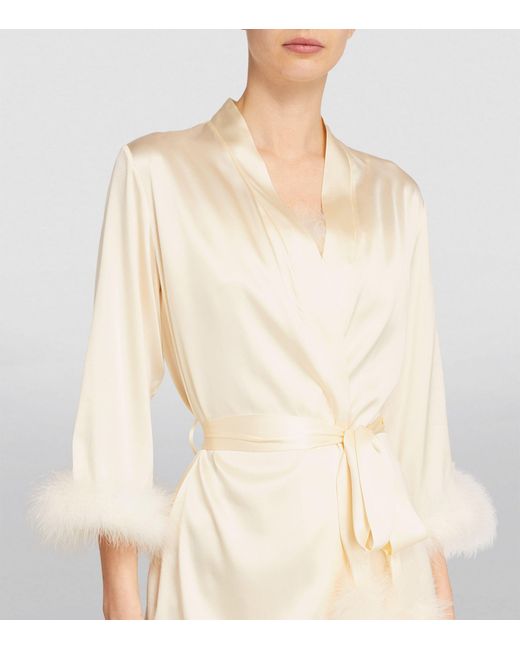 Gilda & Pearl Natural Silk Celeste Short Robe
