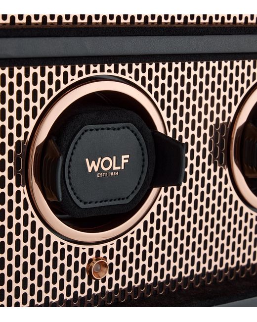 Wolf Black Axis 12-Piece Watch Winder Cabinet