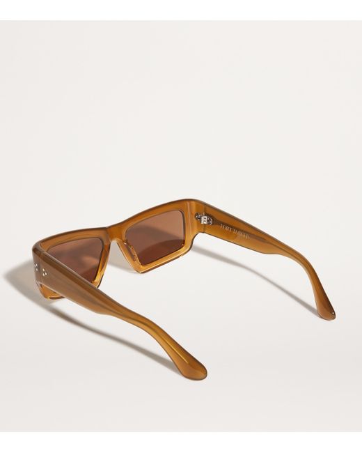Port Tanger Brown Rectangular Sabea Sunglasses