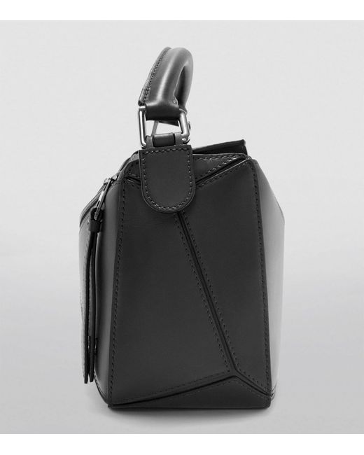 Loewe Black Small Leather Puzzle Top-handle Bag