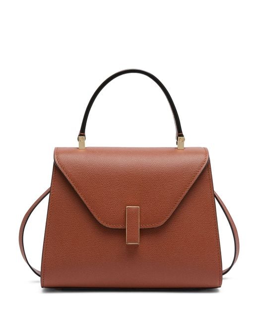 Valextra Brown Leather Iside Top-handle Bag