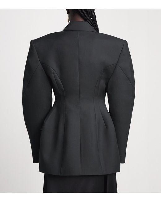 Source Unknown Black Hourglass Martha Blazer