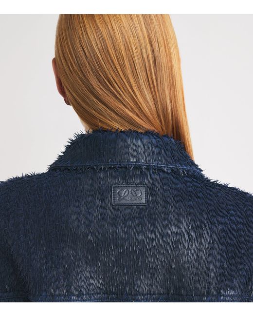 Loewe Blue Lamb Leather Jacket