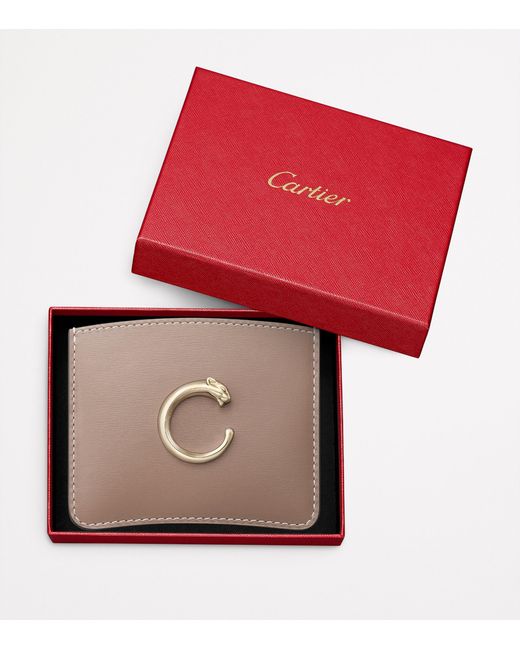 Cartier Brown Panthère C De Card Holder