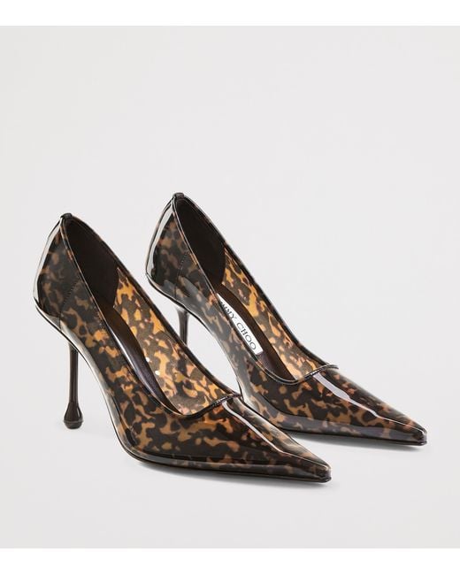 Jimmy Choo Brown Ixia 95 Heeled Pumps