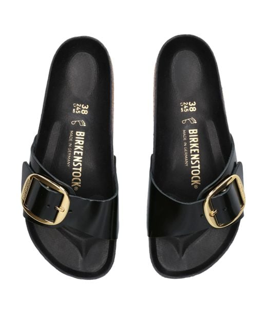 Birkenstock Brown Leather Madrid Big Buckle Sandals