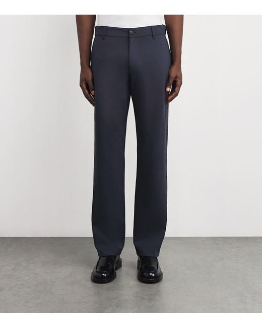 PAIGE Blue Stafford Trousers for men