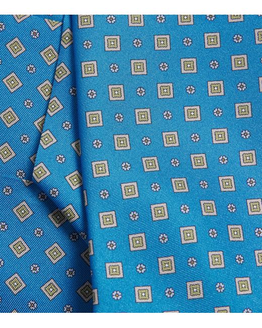Eton of Sweden Blue Silk Jacquard Tie for men