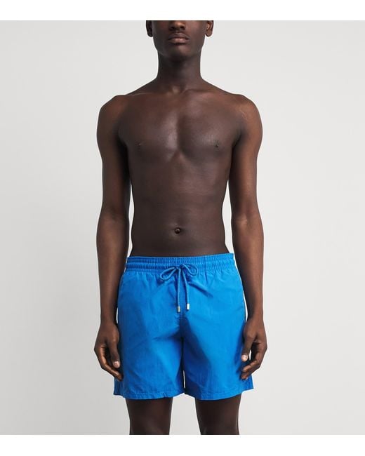 Vilebrequin Blue Turtle Embroidered Moorea Swim Shorts for men