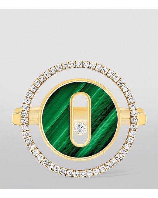 Messika Metallic Lucky Move, Diamond And Malachite Ring