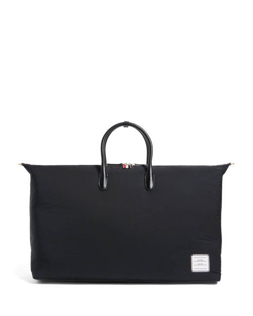 Thom Browne Black Twill Duffle Bag
