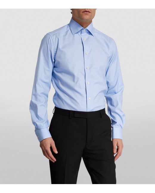 Eton of Sweden Blue Houndstooth Shirt for men