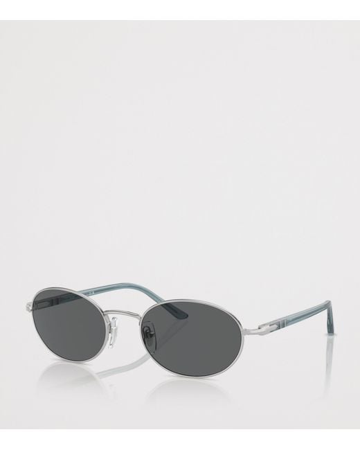 Persol Gray Ida Oval Sunglasses