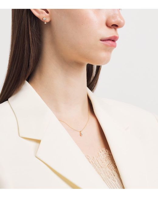 Sophie Bille Brahe Natural And Diamond Lou Single Earring