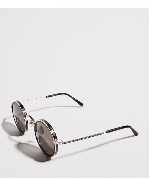 Matsuda Brown M3100 Round Sunglasses for men