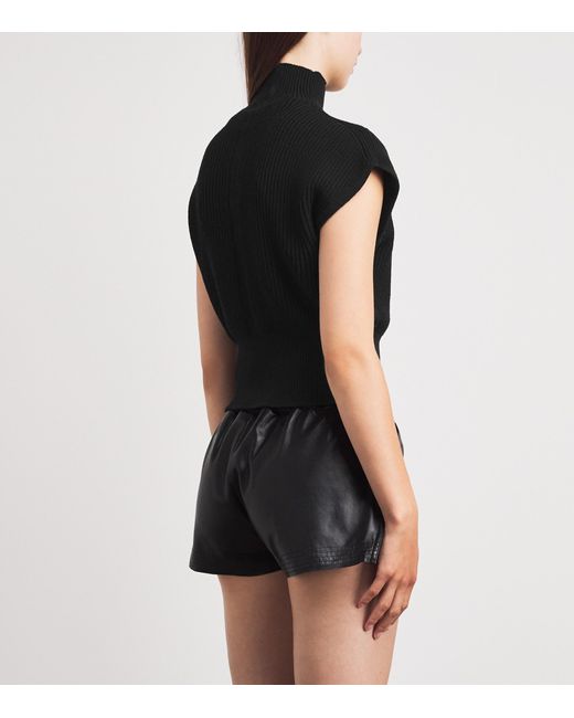 Rick Owens Black Virgin Wool Maglia Sweater
