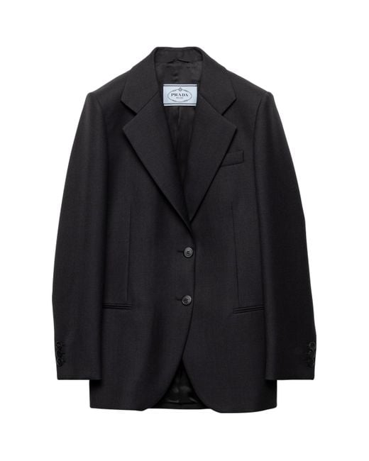 Prada Black Wool Gabardine Jacket